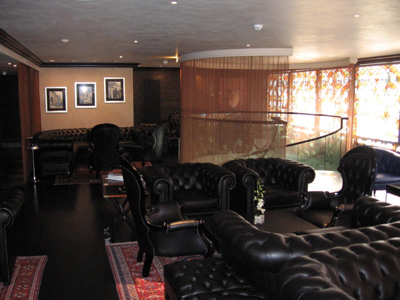 Biscay 7 wire mesh curtain installed at Baku, an Azerbaijani restaurant in Knightsbridge, London