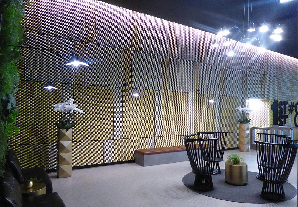 Reception at First Street Manchester Mancunia Expanded Metal