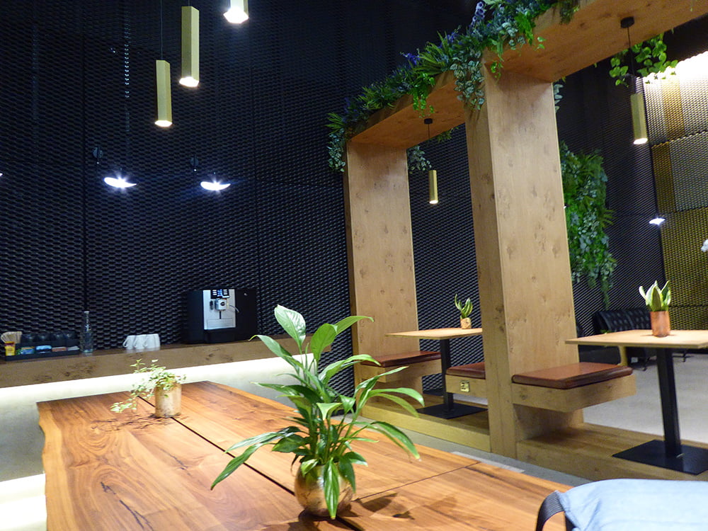 Reception at First Street Manchester Mancunia Expanded Metal